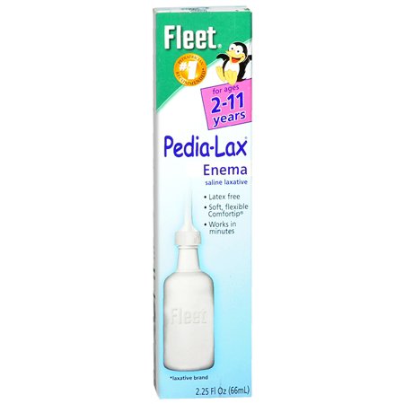 Enema Pedia-Lax® 2.25 oz. 19 Gram - 7 Gram Strength Monobasic Sodium Phosphate / Dibasic Sodium Phosphate by C.B. Fleet  ID 00132-0202-20